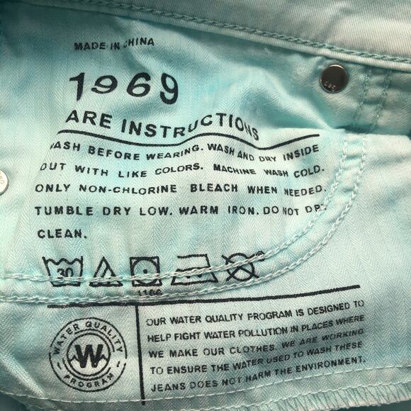 GAP Legging Jean Sky Blue Mid-Rise Wash Jeans Size 28 - Picture 3 of 13